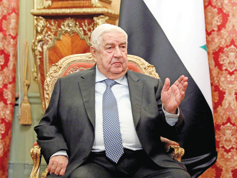 وزير الخارجية والمغتربين ونائب رئيس مجلس الوزراء السوري وليد المعلم