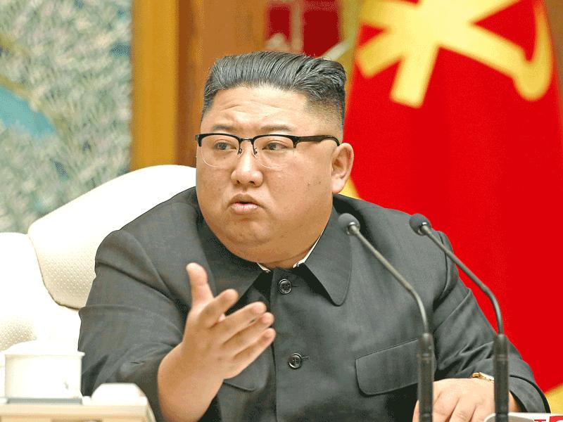 الزعيم الكوري الشمالي كيم جونغ أون 