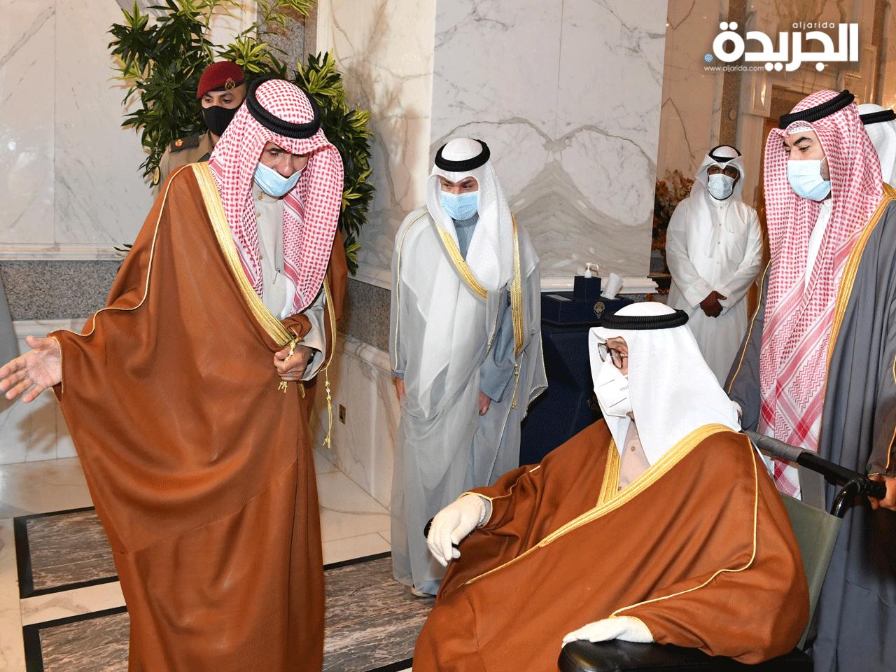 سمو الأمير يستقبل سمو الشيخ سالم العلي (كونا) 