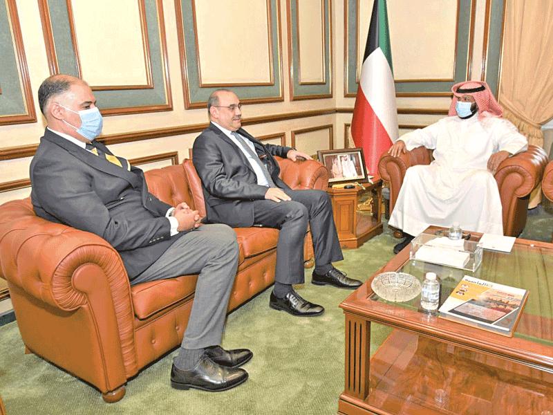 طلال الخالد مستقبلاً السفير العراقي