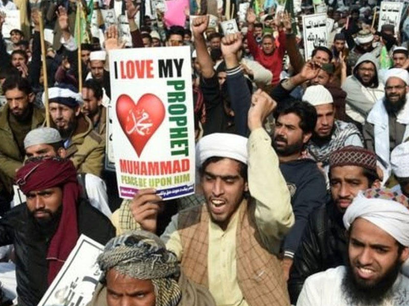 التظاهرات الباكستانية ضد فرنسا