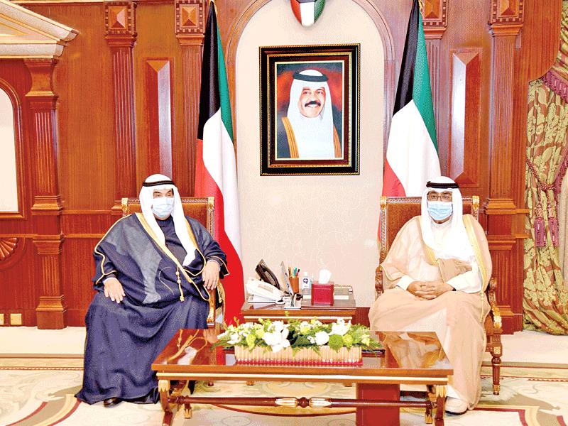 ولي العهد مستقبلاً ناصر المحمد أمس