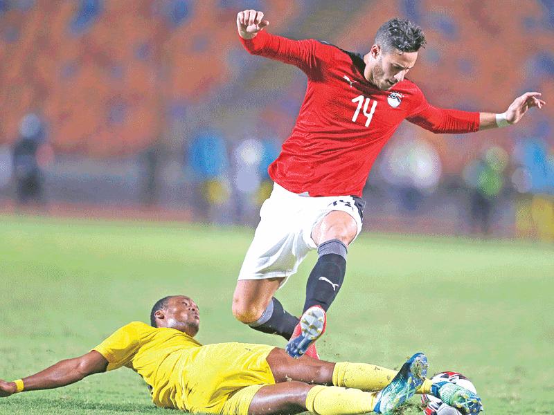 جانب من مباراة الذهاب للمنتخب المصري أمام توغو