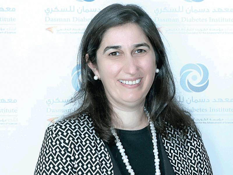 الرئيسة التنفيذية للقطاع الطبي في معهد دسمان للسكري د. إباء العزيري