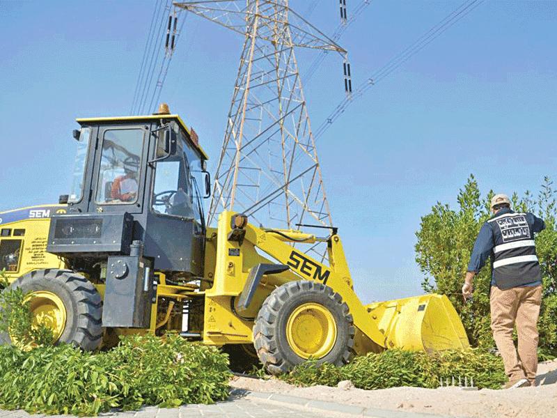 جانب من الإزالات خلال الحملة 