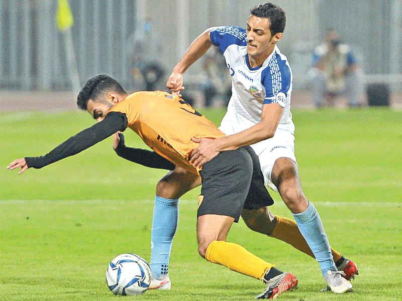 جانب من مباراة القادسية والسالمية