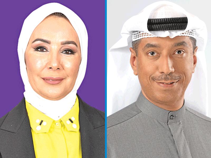  المدير العام للمؤسسة العامة للتأمينات الاجتماعية مشعل العثمان-نائبة المدير العام لشؤون تكنولوجيا المعلومات في المؤسسة إيمان الأحمد