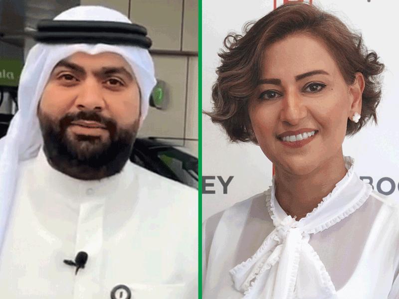 مديرة العمليات في «بوكي» للدفع الإلكتروني الشامل بيتا ظاهر  - مراقب العلاقات العامة والتسويق في شركة الاولى لتسويق الوقود عبدالعزيز الرئيس 