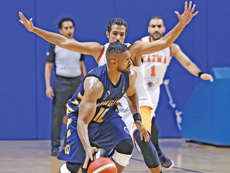 جانب من لقاء كاظمة وبرقان في الجولة الماضية