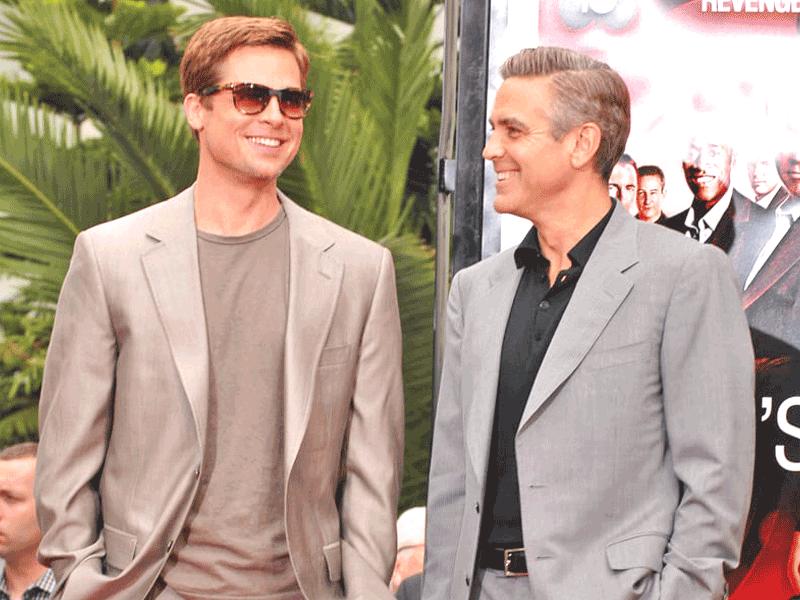 جورج كلوني وبراد بيت