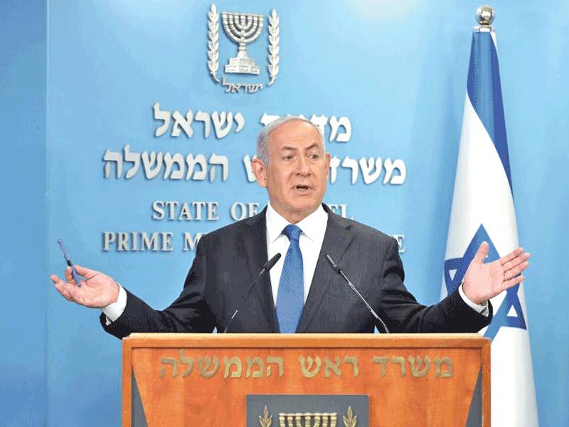 رئيس الحكومة الإسرائيلية بنيامين نتنياهو