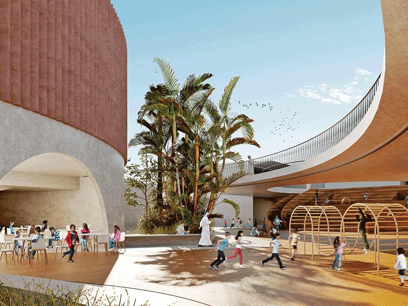 أحد نماذج المدارس المستقبلية