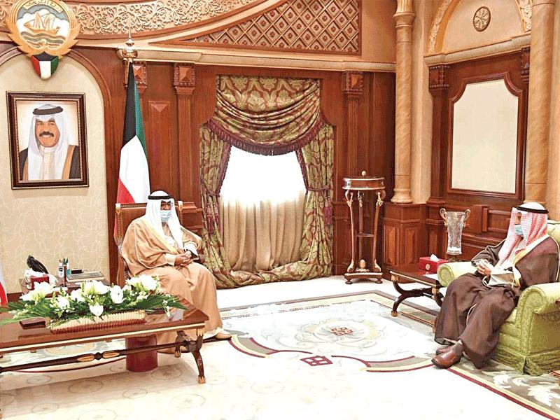 ولي العهد مستقبلاً إبراهيم الدعيج أمس