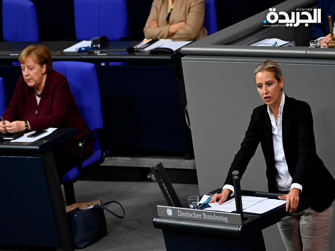 ميركل في مواجهة البرلمان الالماني اليوم