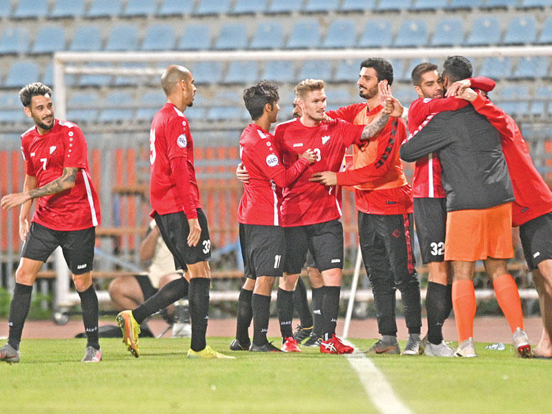 فرحة لاعبي خيطان بالفوز على التضامن