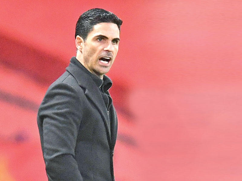 مدرب أرسنال ميكيل أرتيتا 