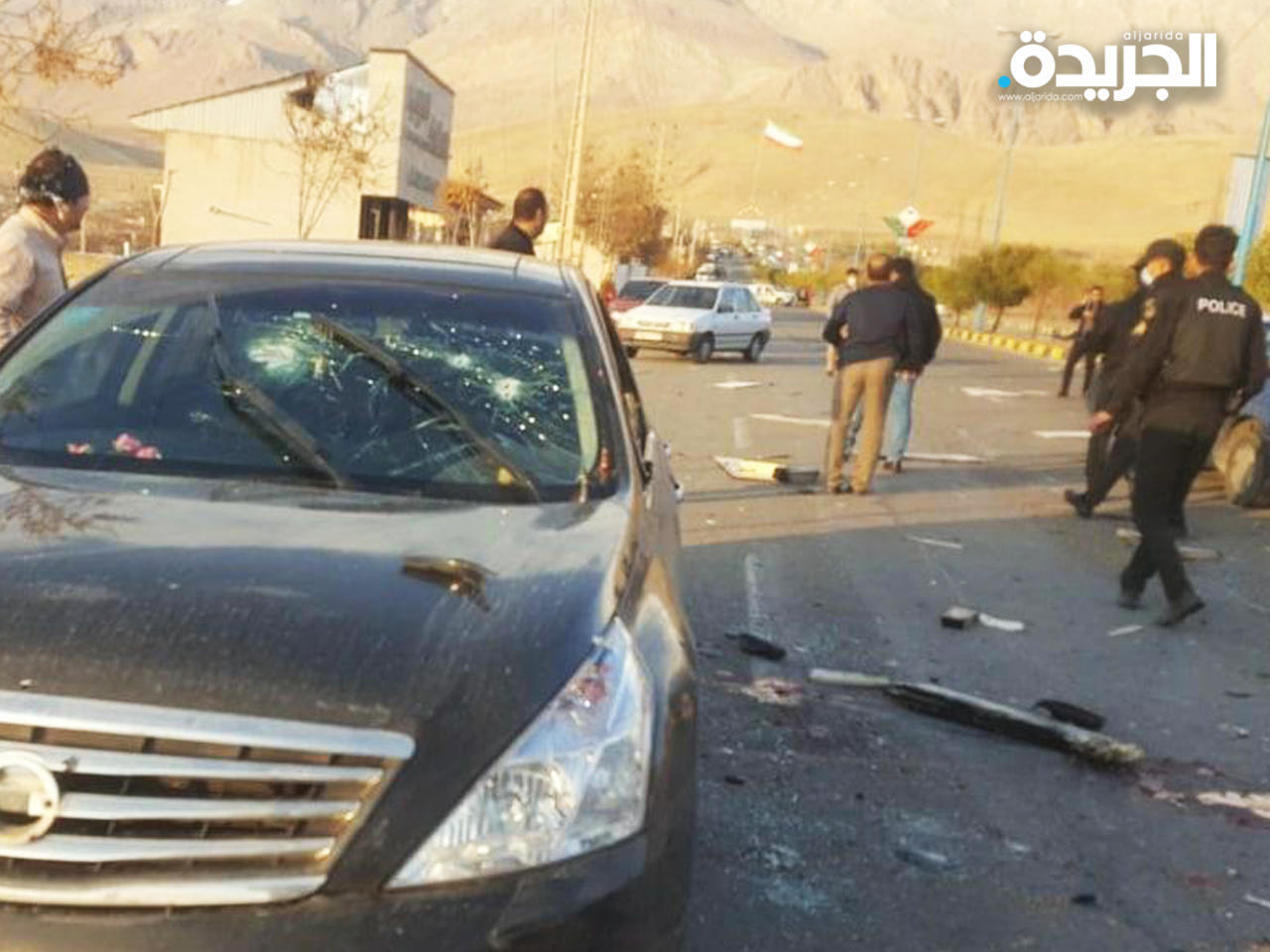 موقع اغتيال محسن فخري زاده