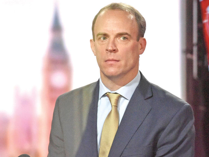 وزير خارجية بريطانيا دومينيك راب