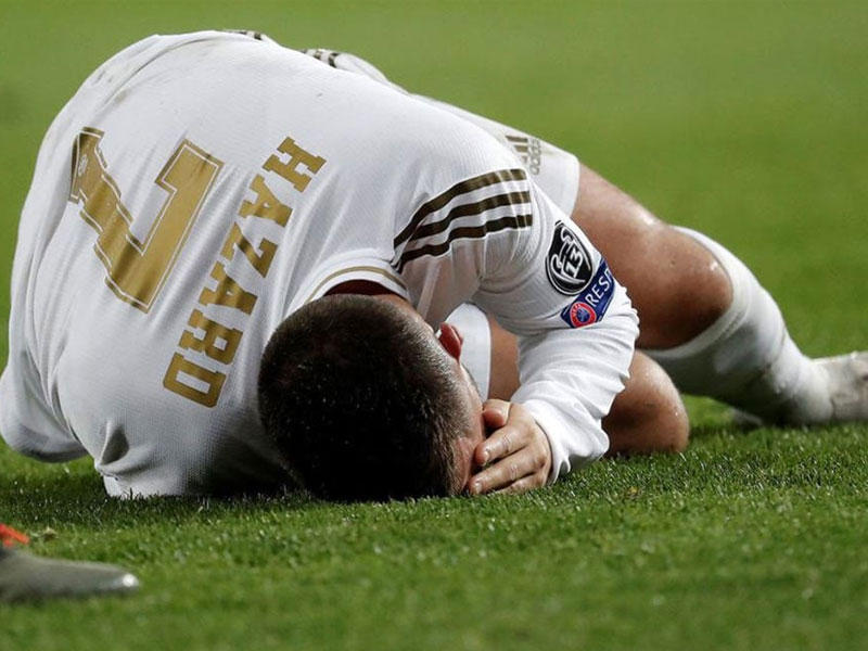 اصابة  البلجيكي إدين هازارد