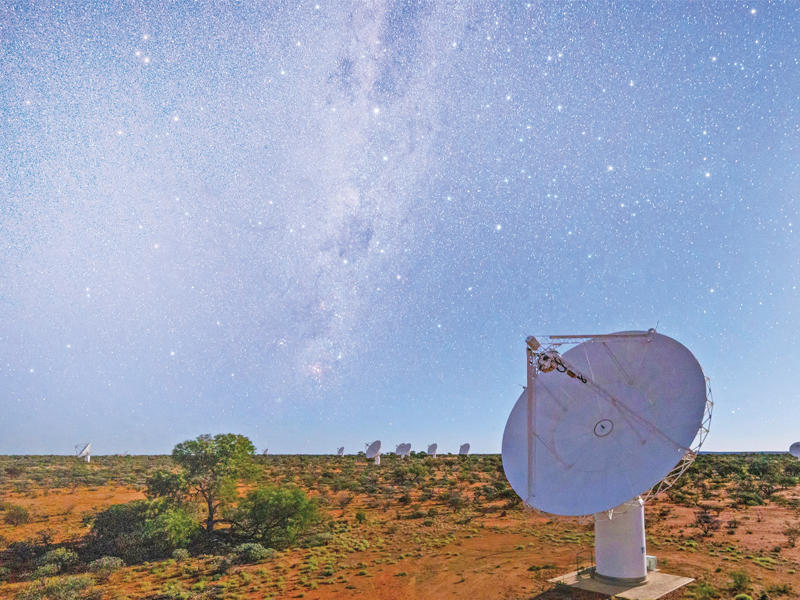 احد مواقع الوكالة الوطنية للعلوم في منطقة نائية من أستراليا