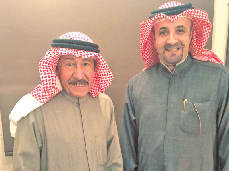 عبدالقادر والخلف أثناء التجهيز للأغنية