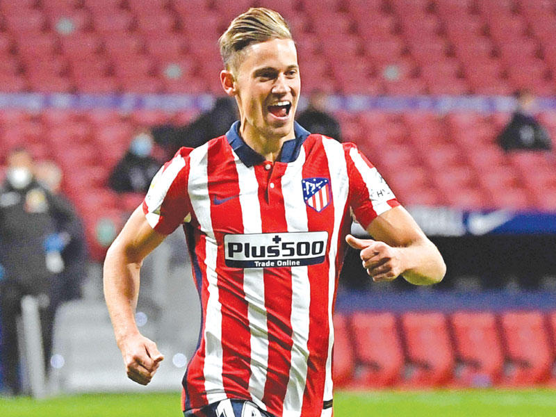 ماركوس يورينتي لاعب وسط أتلتيكو مدريد