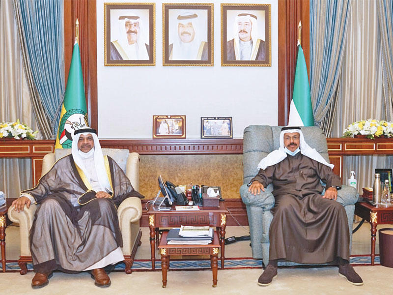 النواف مستقبلاً المنصور أمس