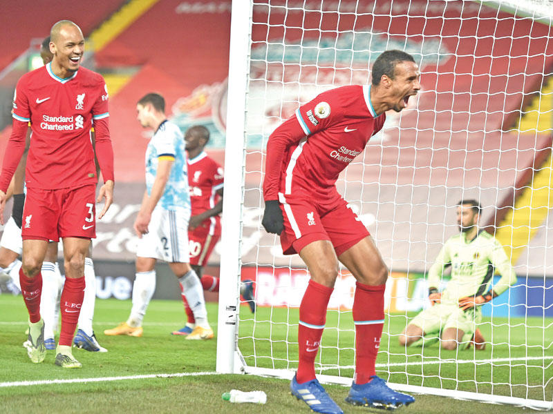 ماتيب نجم ليفربول يحتفل بهدفه