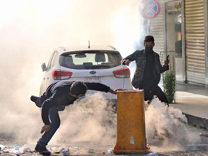 تطورات أعمال العنف في مدينة السليمانية 