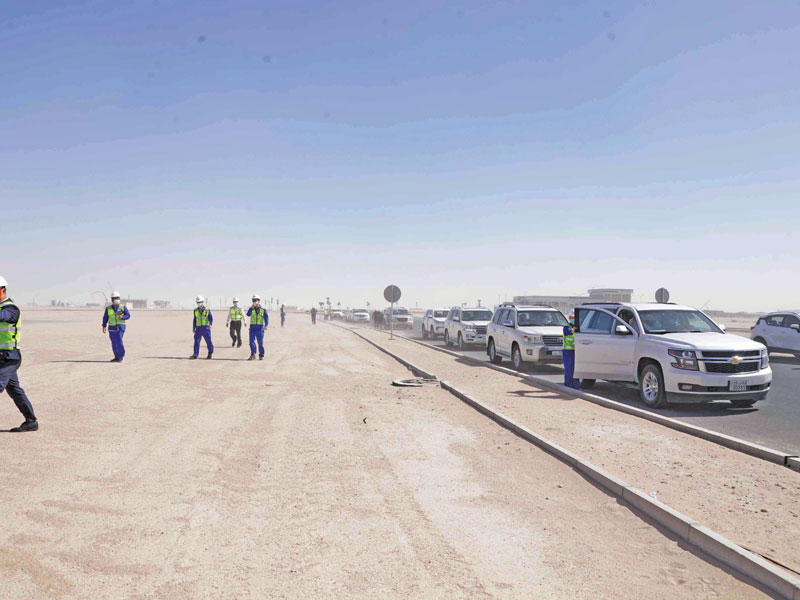 إحدى جولات التسلم الابتدائي للمرحلة الأولى من قسائم المطلاع قبل أسابيع