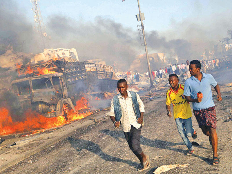 إحدى العمليات الإرهابية لحركة «الشباب» في الصومال
