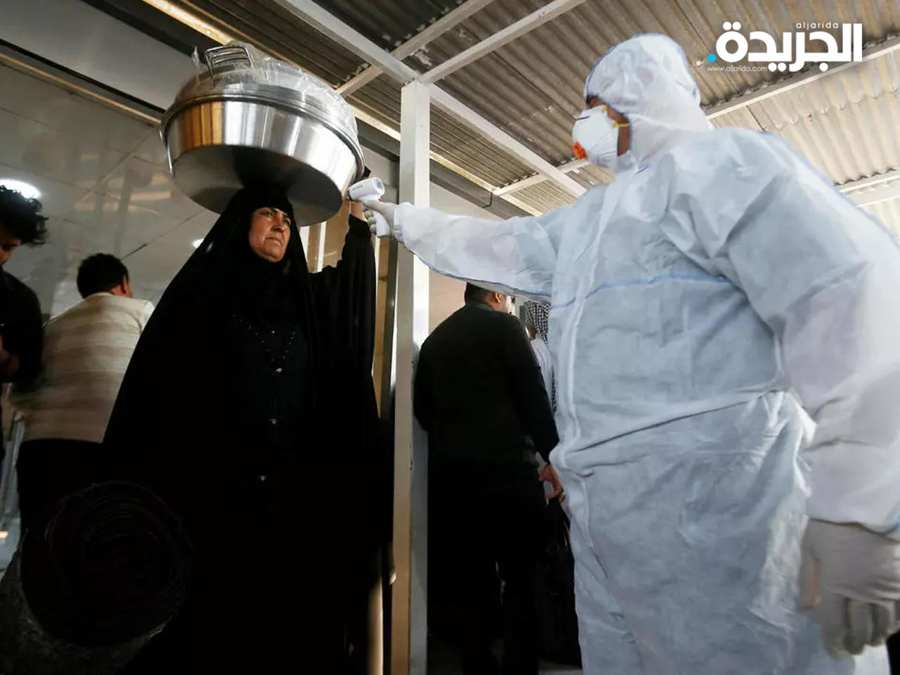 جانب من الإجراءات الوقائية في إيران