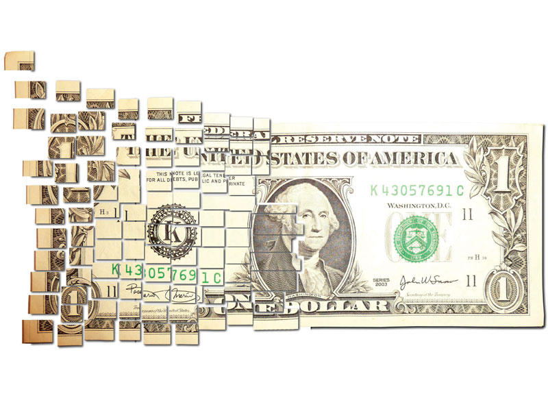 نزيف والتراجعات الدولار 