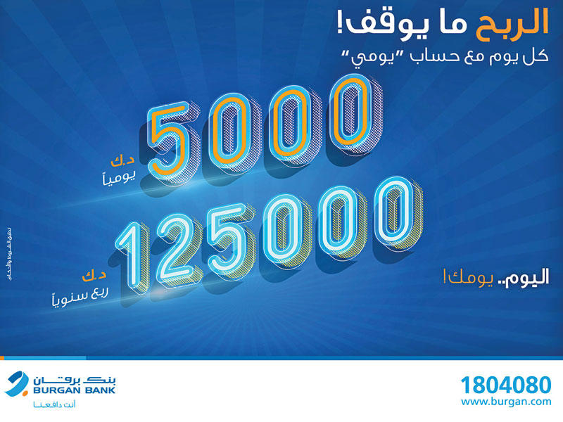 بنك برقان يعلن فائزي حساب «يومي»