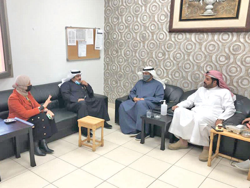 جانب من زيارة لجنة تقصي الحقائق لمركز نظافة صبحان