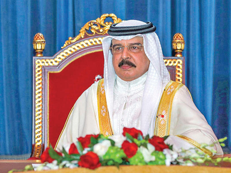 ملك البحرين حمد بن عيسى آل خليفة