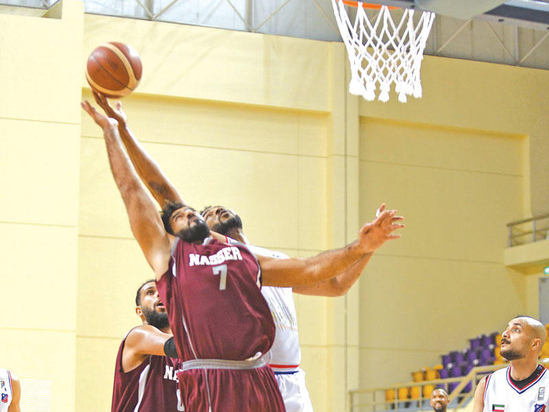 جانب من لقاء الكويت والنصر في السلة