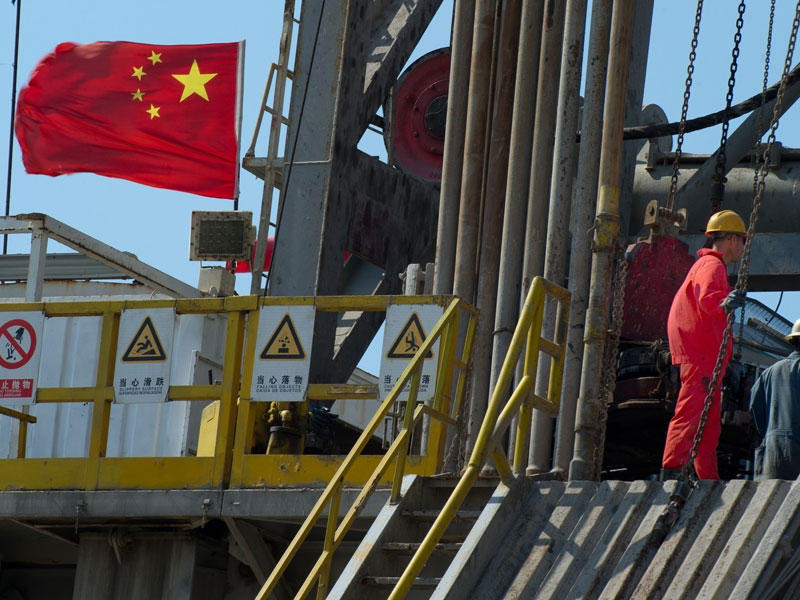 إنتاج الصين المحلي من النفط الخام 