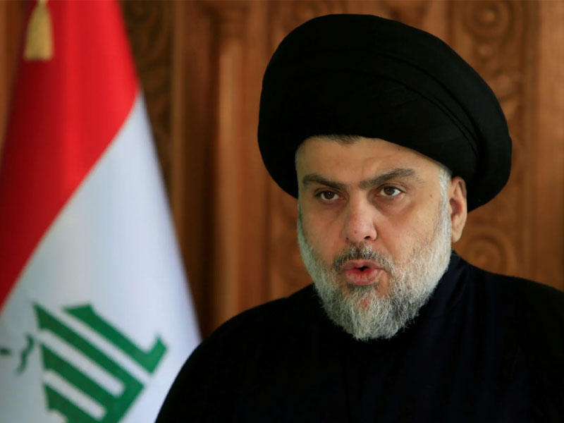 زعيم التيار الصدري رجل الدين العراقي مقتدى الصدر