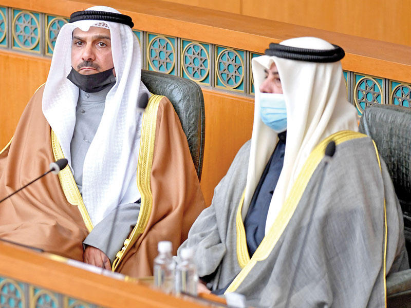 الخليفة خلال الجلسة الافتتاحية للفصل التشريعي السادس عشر