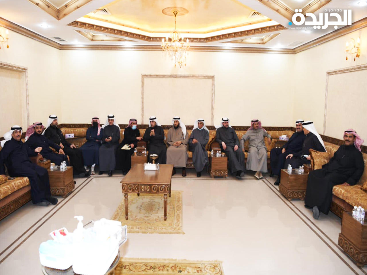 جانب من الحضور في ديوان النائب مساعد العارضي