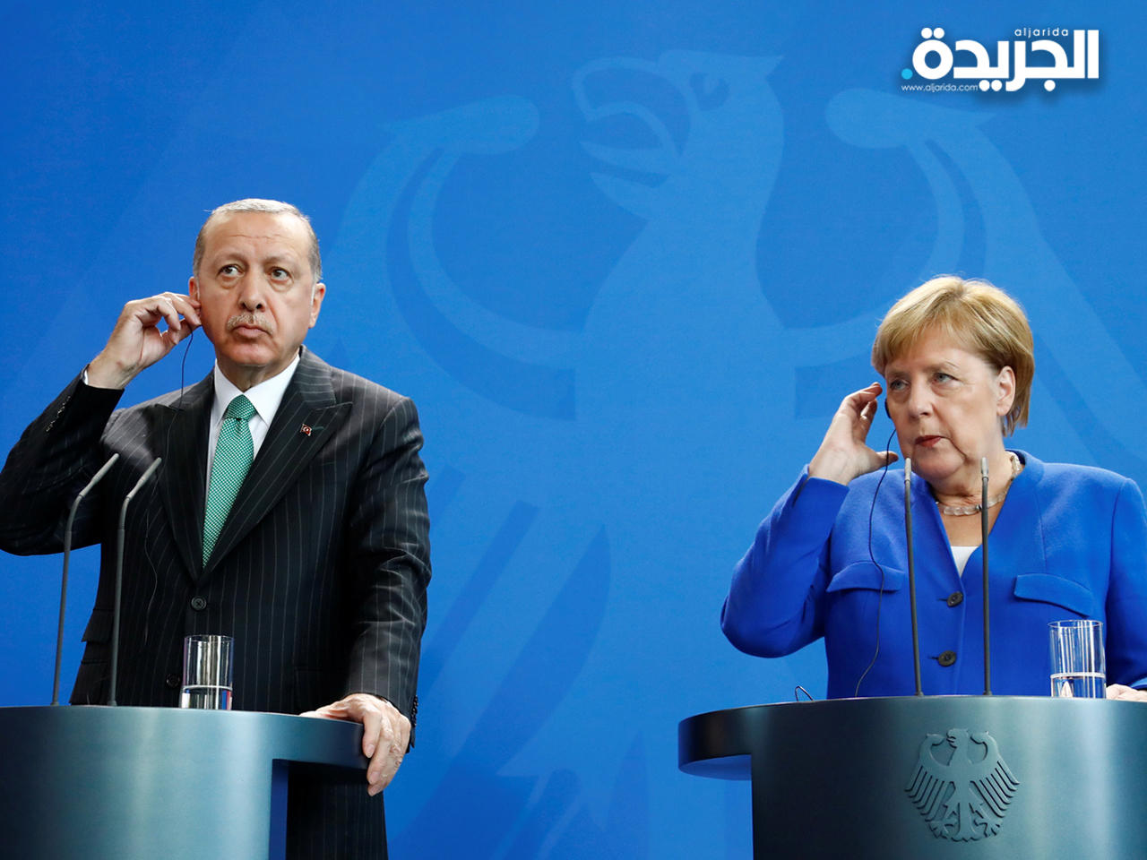 أردوغان وميركل في مناسبة سابقة