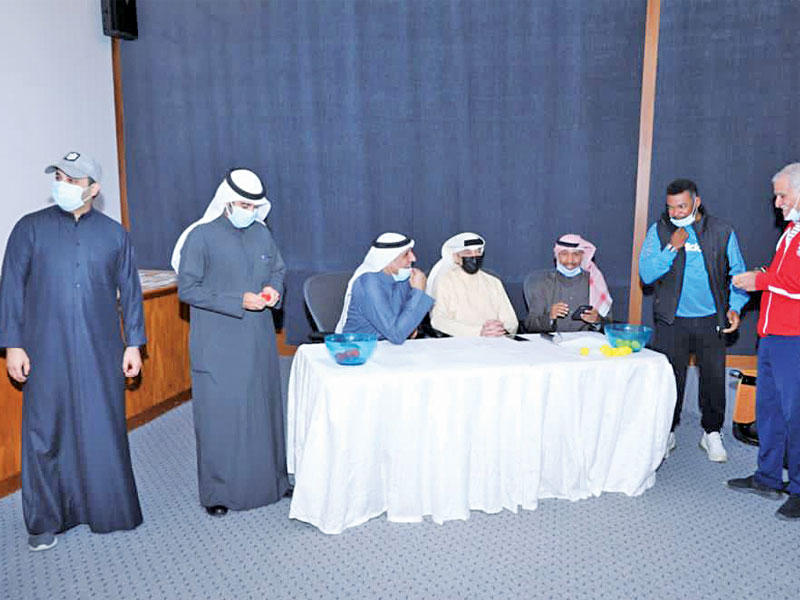 من قرعة دوري الوزارات