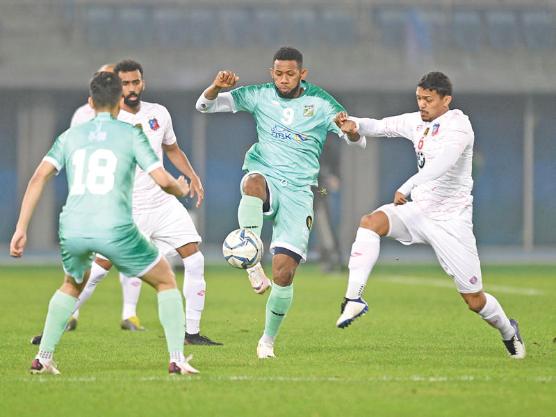 جانب من مباراة العربي والكويت