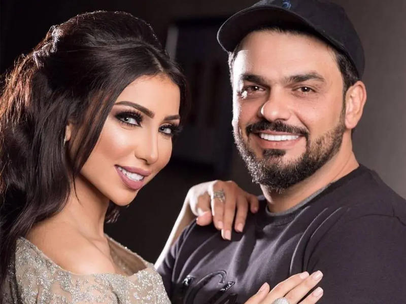 الفنانة المغربية دنيا بطمة و زوجها المنتج البحريني محمد الترك