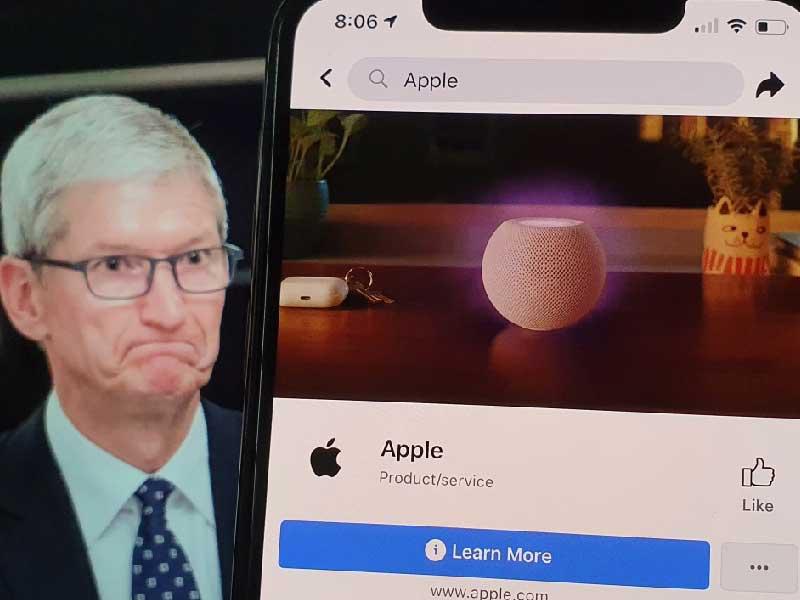 نزاع بين فيسبوك وابل