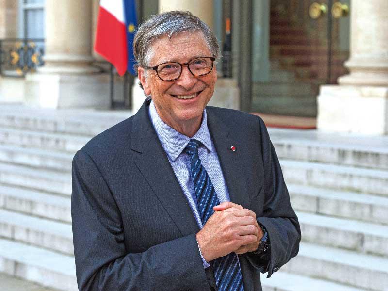 الملياردير الأمريكي ومؤسس شركة مايكروسوف بيل غيتس