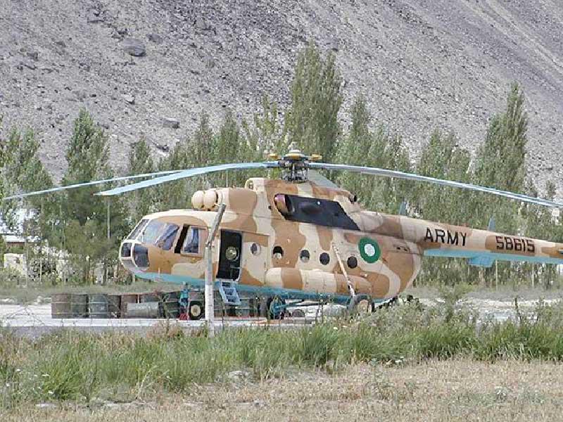 تحطّم مروحية عسكرية في منطقة جبلية بشمال باكستان