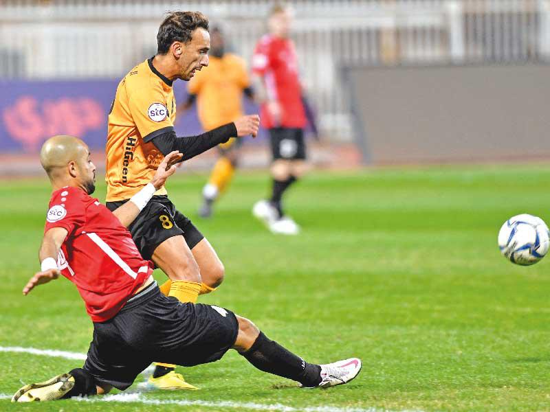 جانب من مباراة القادسية وخيطان