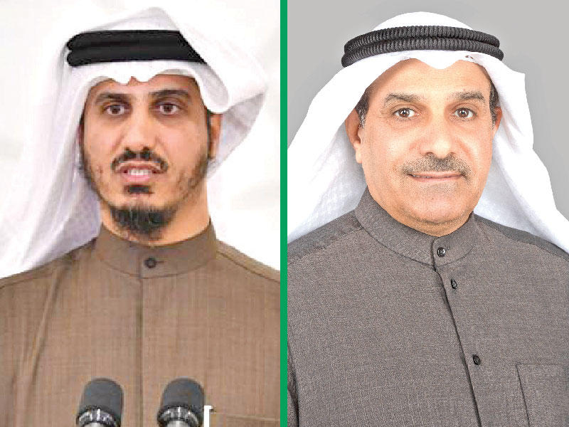 النائبان مرزوق الخليفة وبدر الداهوم